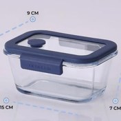 Resim Neoflam Fika Glace Vakumlu Cam Saklama Kabı 460 ML Mavi 