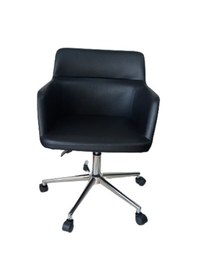 Resim Çalışma Sandalyesi Krom Yıldız Ayaklı Siyah Renk Döküm Süngerli 