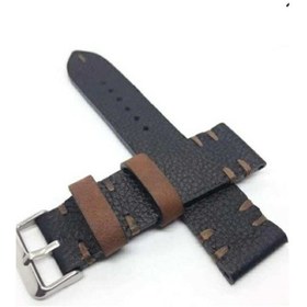 Resim 22 Mm Siyah Floter Deri Saat Kordonu 