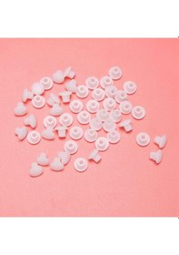 Resim Plastik Yuvarlak Şekilli Kapak Vidalı Kapak Kapak Beyaz 5mm Dia Delik İçin 100 Adet 