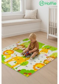 Resim Cute My Friends Katlanabilir Çift Taraflı Oyun Halısı Matı Yeni Ölçü 120x120x1 Cm Taşıma Çantalı 