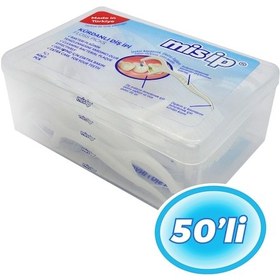 Resim Mis İp Floss Picks Kürdanlı Diş İpi Kutu 50'li 