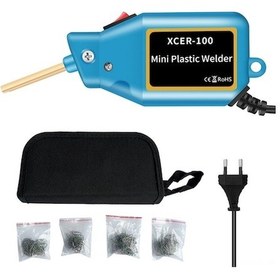 Resim Otomobil Tampon Tamir Seti, Mini Kaynak Makinesi 0-100w , 200 Adet Kaynak Çivi Ve Mavi Depolama Çantası - Avrupa Standartı Pensiz 