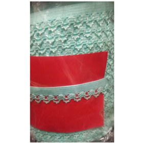 Resim Çamaşır Lastiği Dantelli 1 cm 1 Metre Su Yeşili 