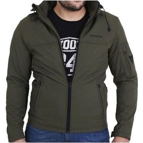 Resim Motosiklet Montu Jaws Soft Shell Yeşil-haki Erkek Motorcu Mont 