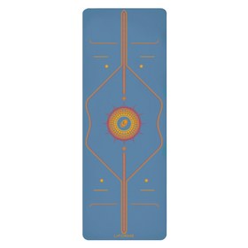 Resim ÖN SİPARİŞ - Liforme Radiant Sun Yoga Mat / Mavi / Mat Çantası Hediye 