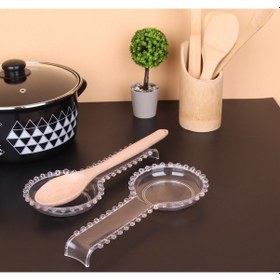 Resim Şeker Portakalım Akrilik Boncuklu Kirli Kaşıklık Kepçe Altlığı 