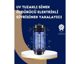 Resim MiraLive Elektrikli Uv Işıklı Sivrisinek ve Böcek Öldürücü - Sessiz ve Güvenli Tuzak 
