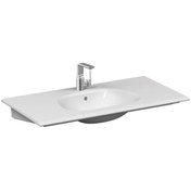 Resim VitrA Frame Etajerli Lavabo 5709b403-0001 Dikdörtgen - 105x50 Cm - Tek Armatür Delikli - Su Taşma De 