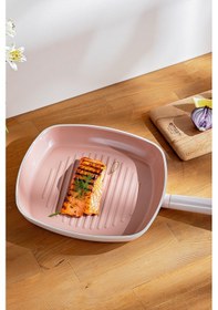 Resim Emsan Swiss Crystal Kare Tava Pembe 28 Cm 