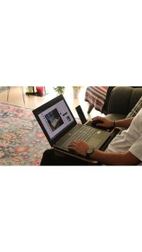 Resim AyrStore Supply Telefon ve Tablet Bölmeli Minderli Laptop Sehpası Notebook Bilgisayar Çalışma Masası 