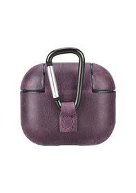 Resim Apple Uyumlu AirPods 3.nesil Deri Kılıf Juni Aa7 Mor Mor 