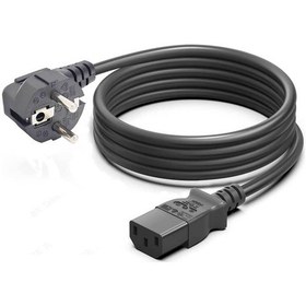 Resim Koodmax 10 Adet C13 Bakır Power Kablo Standart Kasa Monitör Elektrik Güç Kablosu 1.8 Mt 