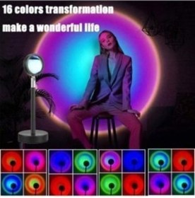 Resim Gece Lambası Projektör Kumandalı Gün Batımı 16 Farklı Görüntü Sunset Lamp Yeni Çocuk Odası 