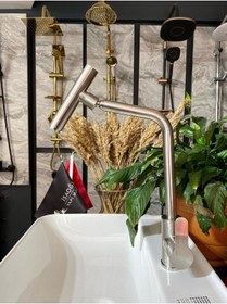 Resim İsaoğlu Yapı Inox Oynar Başlıklı Mutfak Bataryası Uzayan Evye Musluğu Teleskopik Hareketli Batarya Inox 