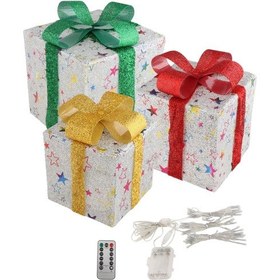 Resim Suntek 3 Adet Ev İçin Yılbaşı Ağacı İç Mekan Fiyonklu Karışık 