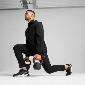 Resim Puma Tad Tech Woven Full Zip Erkek Siyah Eşofman Üstü.01 