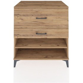 Resim Kronos Şifonyer Tek Raflı 2 Çekmeceli 88x59x96 Çam-çam Çam 