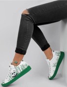 Resim Dogo Kadın Vegan Deri Beyaz Sneakers - Bamboo Lover Tasarım 