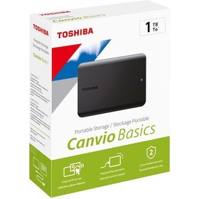 Resim Teknoteg - Ox - 1tb Canvıo Basıcs 2.5" Usb3.2 G1 Toshıba Hdtb510ek3aa 