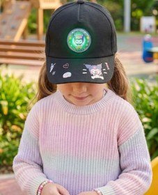 Resim AYDINER TEKSTİL 3D Işıklı Kuromi Figürlü Eğlenceli Kız Çocuk Şapka 