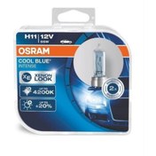Resim Osram 12V H11 AMPUL 55W +%20 FAZLA IŞIK 4200K COOL BLUE (2 AD) 