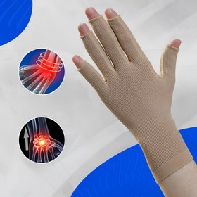 Resim 1 adet Kalitesinde Rahat Kumaş Parmak ve Bilek Destek Bandı - Ayarlanabilir Elde Yıkanabilir Avuç Koruyucu, Karpal Tünel ve Eklem için | Açık Parmak Tasarımı | Esnek Destek 