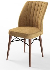 Resim Canisa Concept Flex Serisi Gürgen Ayaklı 1.sınıf Sandalye , 6 Adet , Cappucino Sandalye , Ayaklar Ceviz Sandalye Cappucino Ayaklar Ceviz 