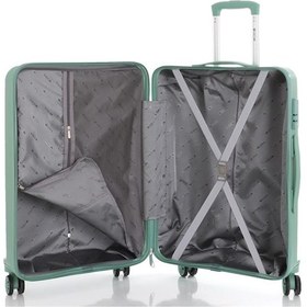 Resim Mçs Bavul Büyük Ve Orta 2li Set Kırılmaz Silikon Valiz V374 Su Yeşili Su Yeşili 