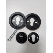 Resim By Dora Çelik Kapı Rozet Tas Siyah 