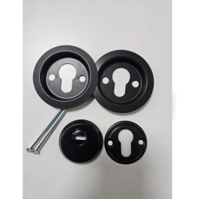 Resim By Dora Çelik Kapı Rozet Tas Siyah 