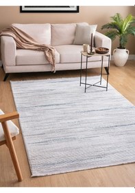 Resim Saraz Halı Vals Mavi Salon Halısı Koridor Kesme Yolluk Yumuşak Doku Kaymaz Tozumaz Dokuma Makine Halısı Yolluk 