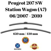 Resim Peugeot 207 Sw Station Wagon A7 2007 2008 2009 2010 Uyumlu Ön Cam Silecek Süpürgesi Takımı 650/430mm Silbak 