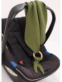 Resim Luckka Çok Amaçlı Müslin Oyuncak , Diş Kaşıyıcı , Puset Oyuncağı , Emzik Tutacağı , Fular - Ztcrınkletoy Haki 