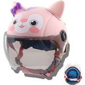 Resim Flybuy Pembe Motosiklet Kaskı Çocuk Beyaz Aolan Am Beyaz - Pembe 