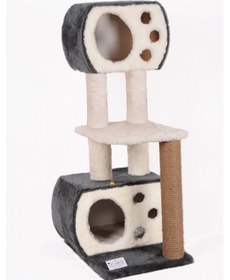 Resim Cat Hause S08G Uçuşan Patiler Kedi Tırmalama Evi 55 x 64 x 115 CM 