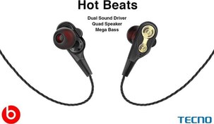 Resim 2023 Hot Beats 3D Hifi 4 Hoparlörlü Realme 7 Type-C to 3.5mm Jack Dönüştürücü kablo Mikrofon Tecno