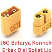 Resim Xt60 Batarya Konnektör Erkek Dişi Takım Soket Lipo 25 Adet 
