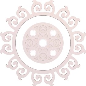 Resim Motifpiyer Tavan Spot Göbek Motifli Yuvarlak-01-52-Dış Çıtalı 