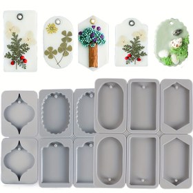 Resim DIY Aromaterapi Mum Çipleri Araba Asma Aksesuarları El Yapımı Silikon Kalıplar Seti, Üç Yuvarlak ve Üç Çiçek Alçı Plaketli, DIY Kokulu Mum Kalıp Kiti 