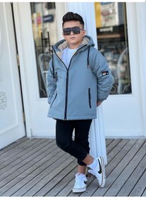 Resim Pina Kids Erkek Çocuk Kapüşonlu İçi Kürklü Mont Km3050 Mint 