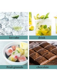 Resim 24'lü Sililkon Kare Buz Kalıbı Kokteyl Meyve Dondurma Sunum 1 Adet Çok Renkli 