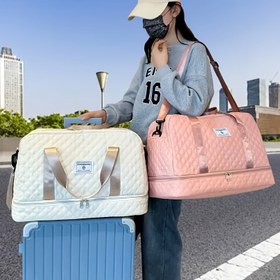 Resim Outdoor Seyahat Tırmanış Sırt Çantası, Üniseks Büyük Kapasiteli Tote Çanta, Erkekler için Nötr Taşıma Bavulu, Dış Mekan Gezileri ve Kısa İş Seyahatleri İçin Uygun Moda Minimalist Hafif Dağcılık Çantası 