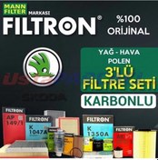 Resim Skoda Octavia 1.2 Tsı Mann Filtron Filtre Bakım Seti 2013-2019 