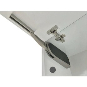 Resim MegaVitrin Hands Lift Ayarlı Frenli Kalkar Kapak Makası Piston Standart | Sessiz Yavaş Kapanan Vidalı Mekanizma 