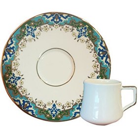 Resim Evaliza Çini 6 Kişilik Kahve Fincan Takımı 80 ml 