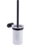 Resim Pure Paris Klozet Fırçası Camlı Siyah Kmr-7014 