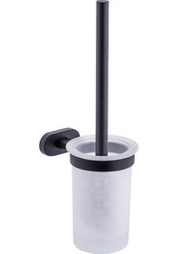 Resim Pure Paris Klozet Fırçası Camlı Siyah Kmr-7014 