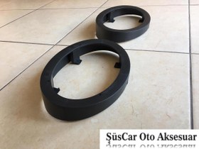 Resim 6x9 Üniversal Oval Hoparlör Yükseltici Hoparlör Kasnağı 2 Adet 