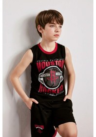 Resim Defacto Nba Houston Rockets Bisiklet Yaka Atlet Erkek Çocuk H2956a826hsbk81 Siyah-bk81 